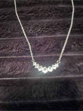 Sparkling Silver Crystal Crescent Necklace - Timeless Shine